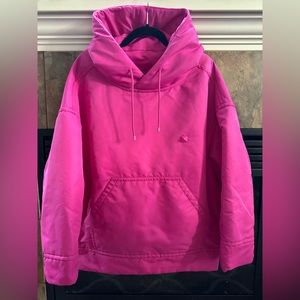 Valentino Pink Pantone Nylon insulated hoodie Men’s size Small